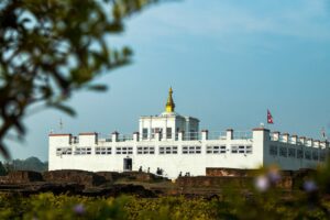 Maya Devi Temple at Lumbini, the birthplace of the Buddha, in southern Nepal