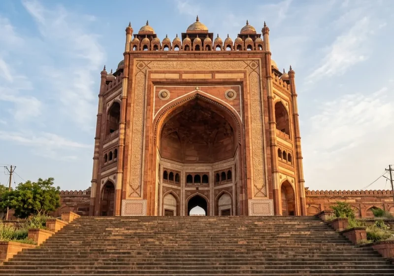 Buland Darwaza gateway of Fatehpur Sikri near Agra on a golden triangle 6 days tour