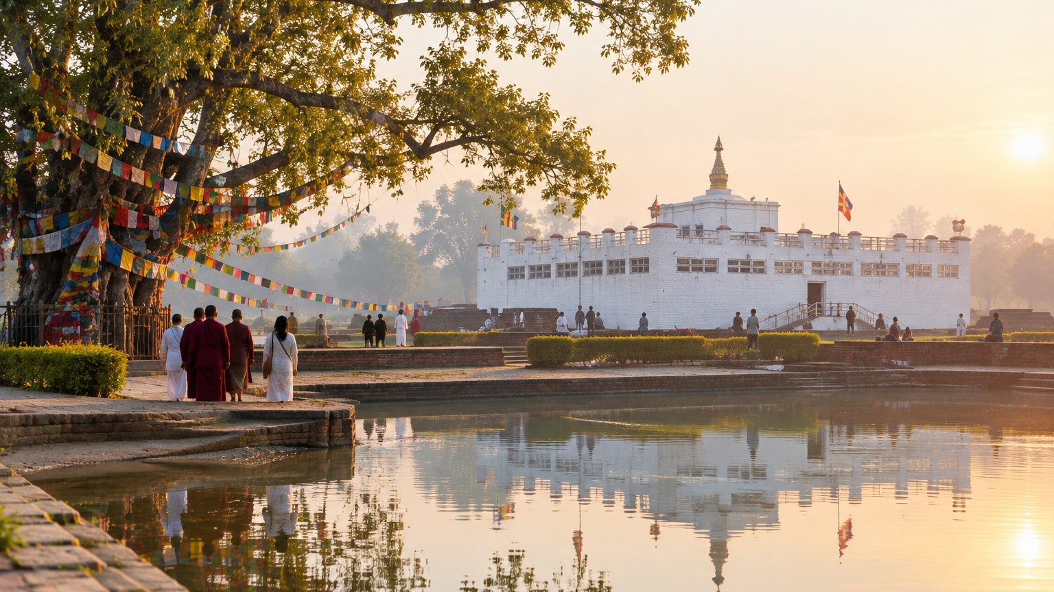 Lumbini in Nepal, near the Sunauli border that does not accept the India e-Visa for entry