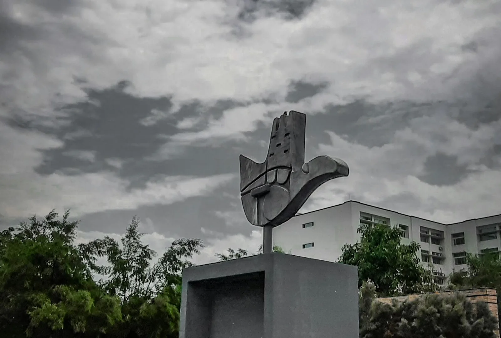 Le Corbusier's Open Hand Monument in Chandigarh