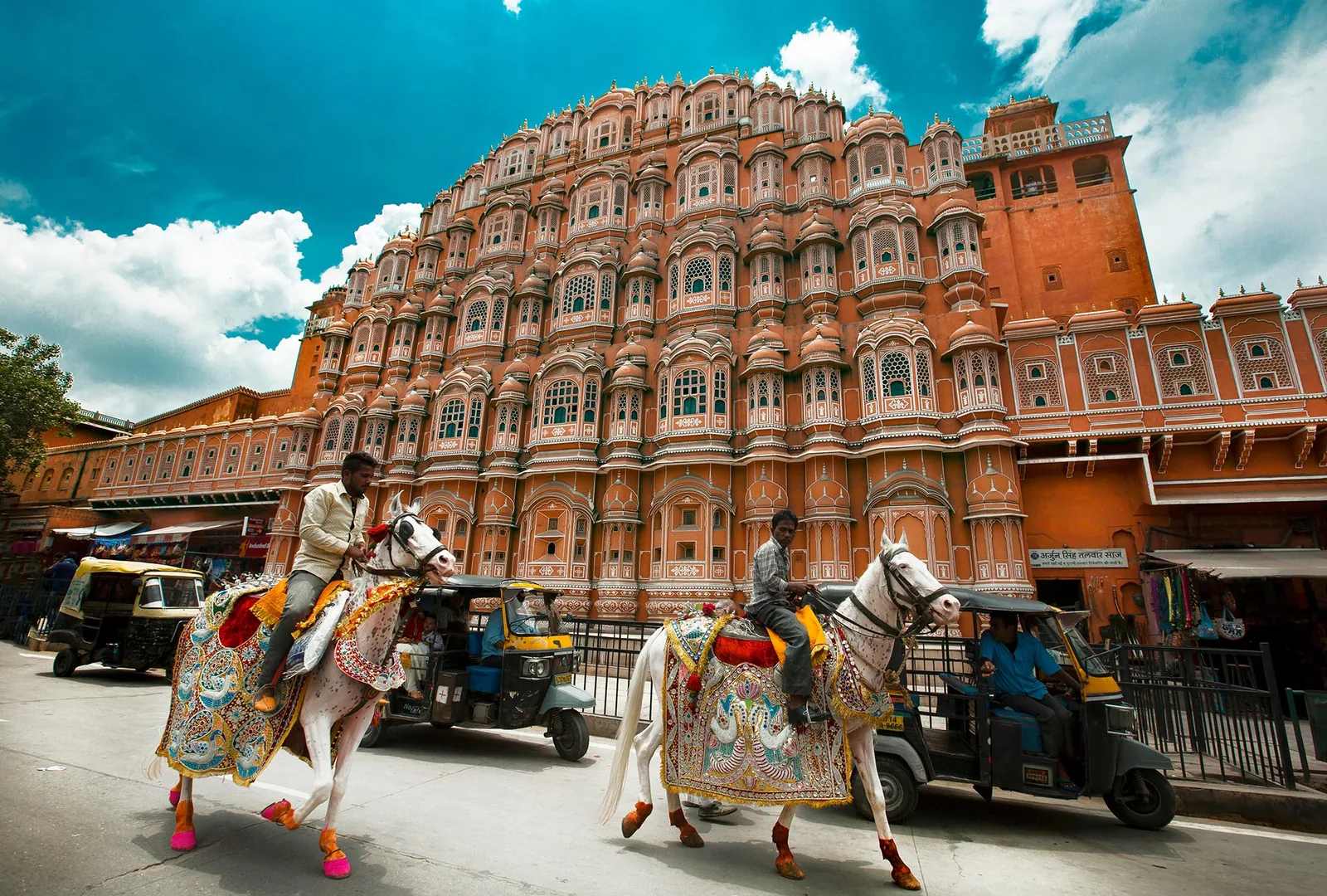 Hawa Mahal, the Palace of Winds, in Jaipur's old city
